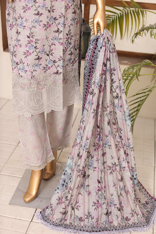 3 PC Printed Lawn Chikankari Embroidered Suit – Luxury Summer Edit