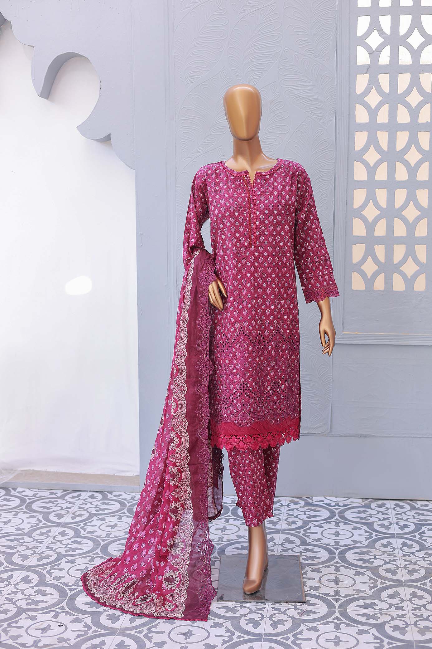 3 PC – RUBY - Festive Embroidered