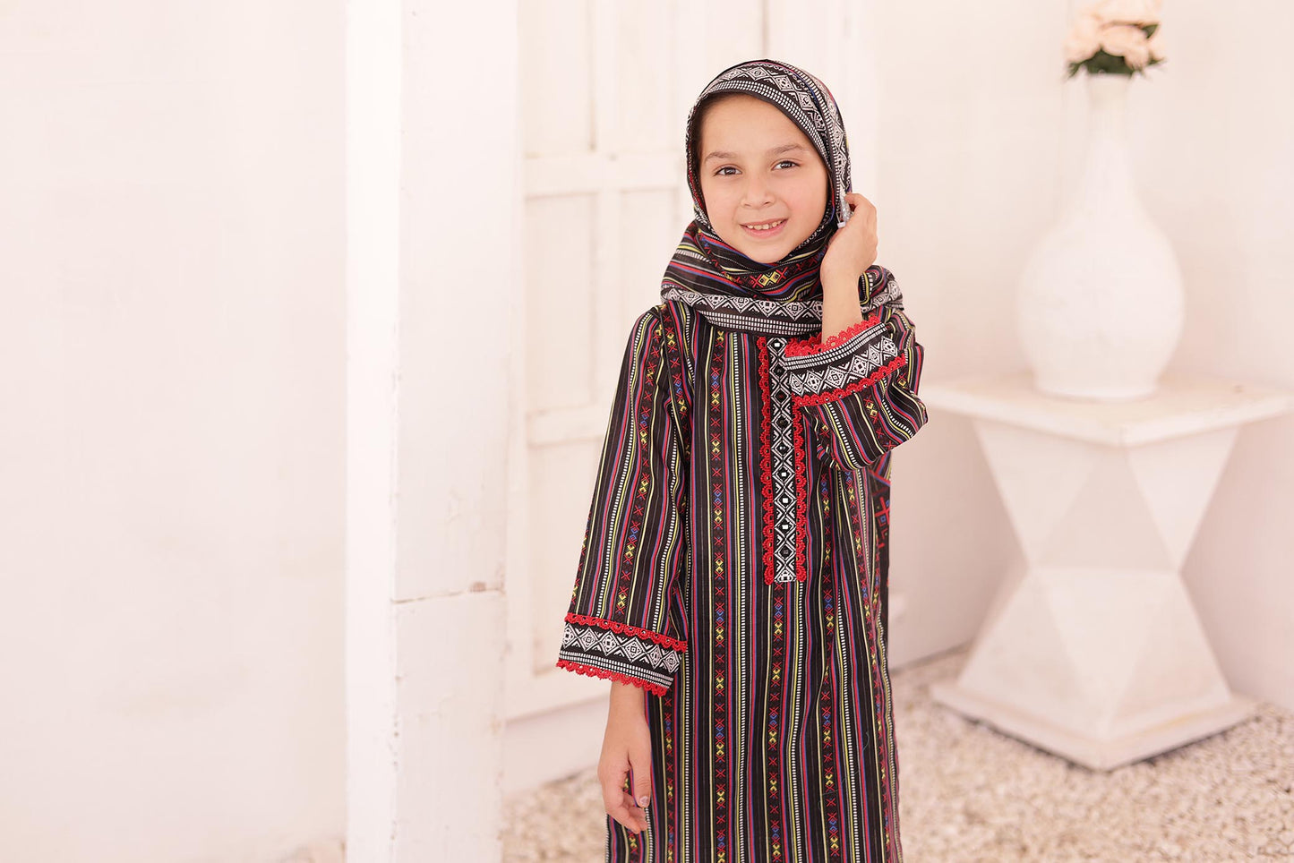 Girl woman Printed Embroidered Lawn Stitch Shirt Kurti Frock Cotton Dupatta Printed Trouser