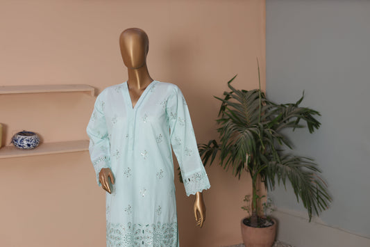 CO-ORDS - Chikan Kaari - Aqua