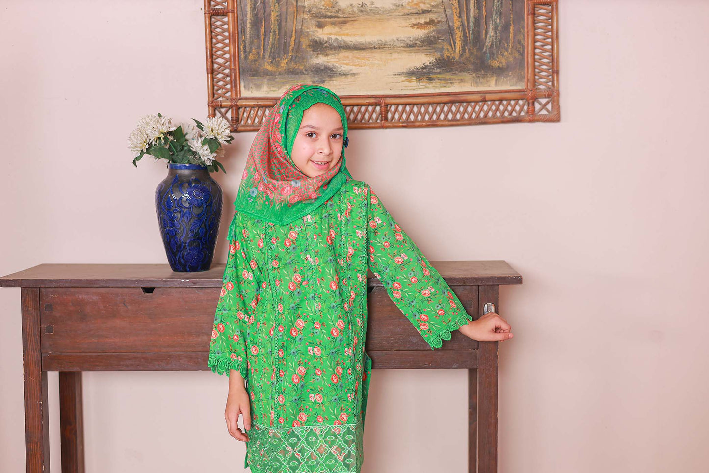 03 PC - GREEN - SHIRT - EMBROIDERED