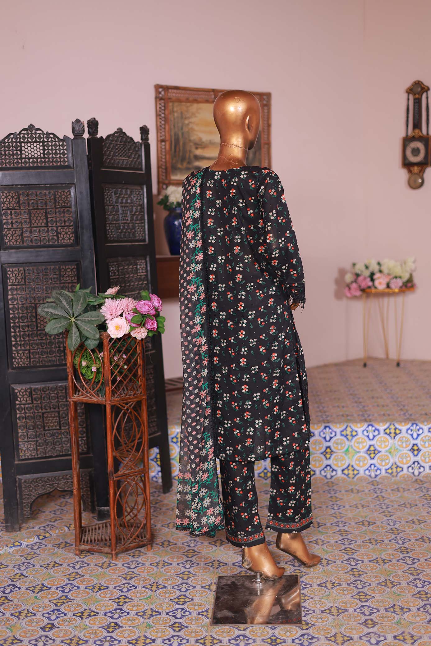 03 PC - BLACK - SHIRT - EMBROIDERED
