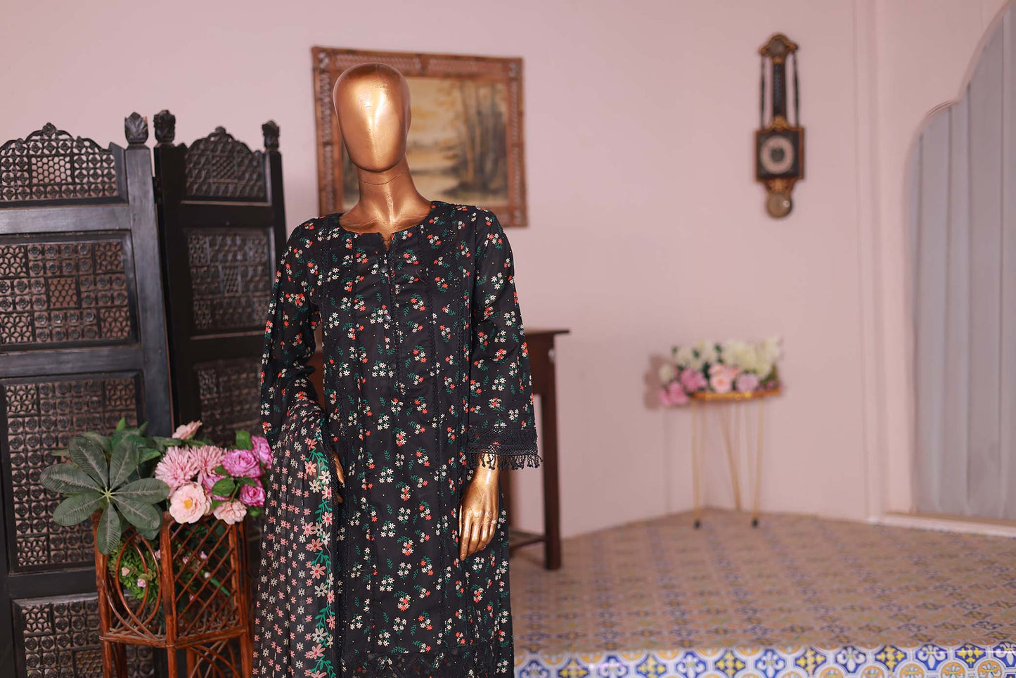03 PC - BLACK - SHIRT - EMBROIDERED