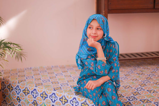 03 PC Stitch -CAPRI BLUE - SHIRT - PRINTED