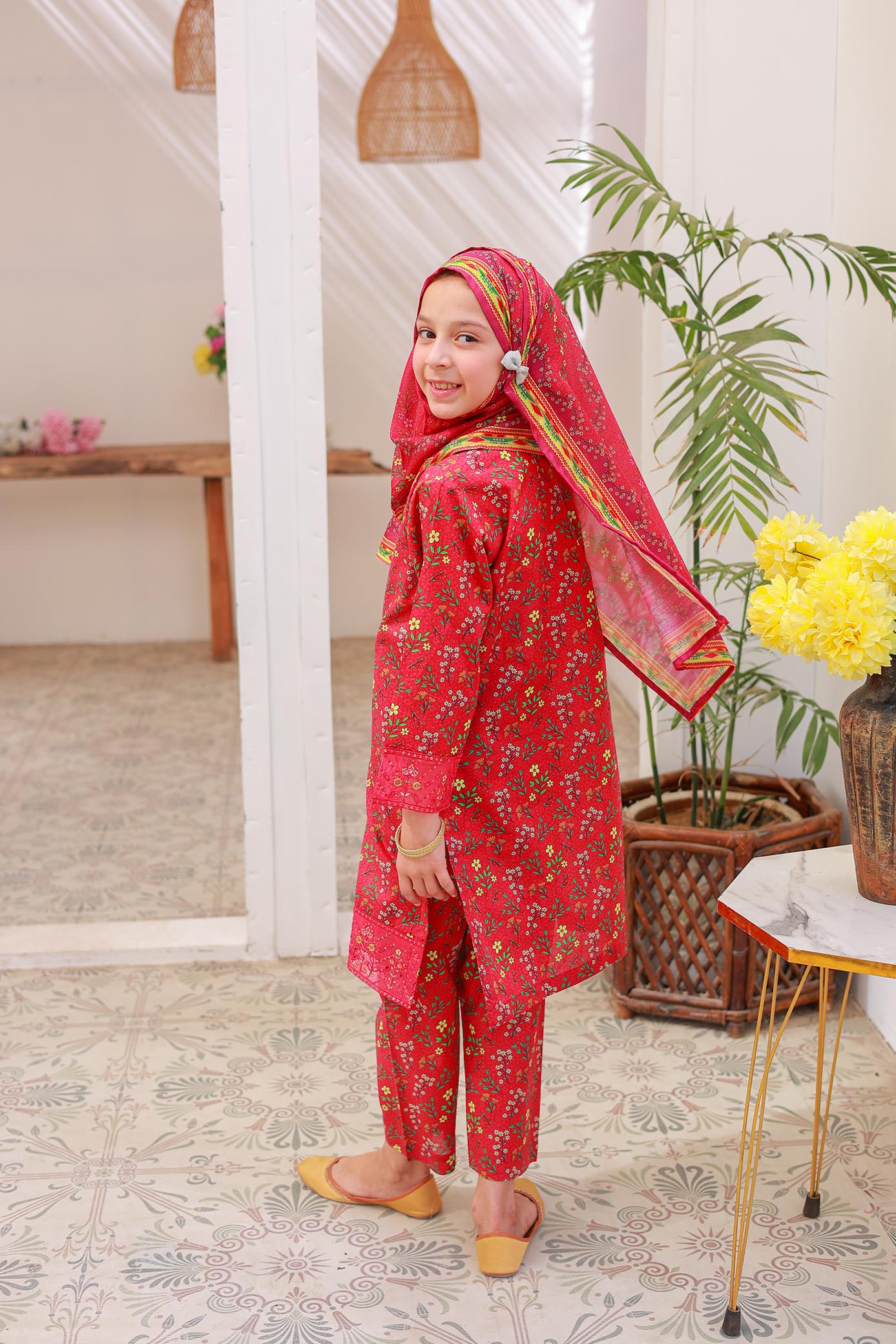 3 PC – ROSE - Festive Embroidered