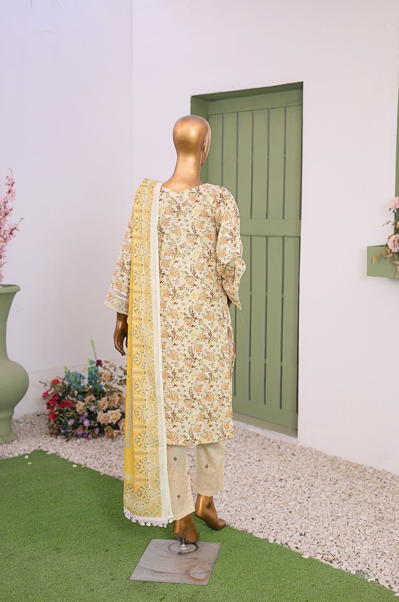 3 PC Printed Lawn Chikankari Embroidered Suit – Luxury Summer Edit