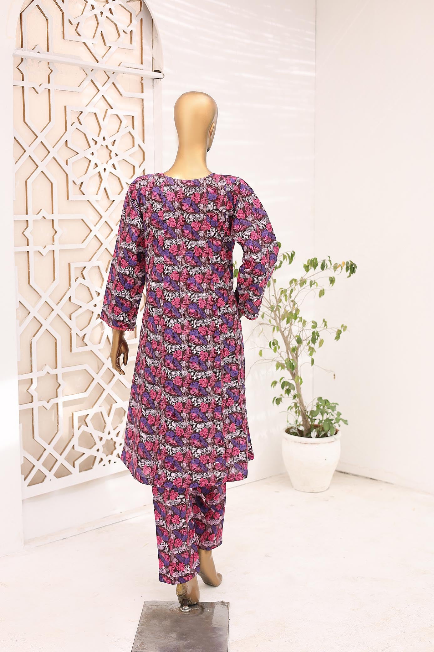 Printed Lawn Frock 2 Pc dress