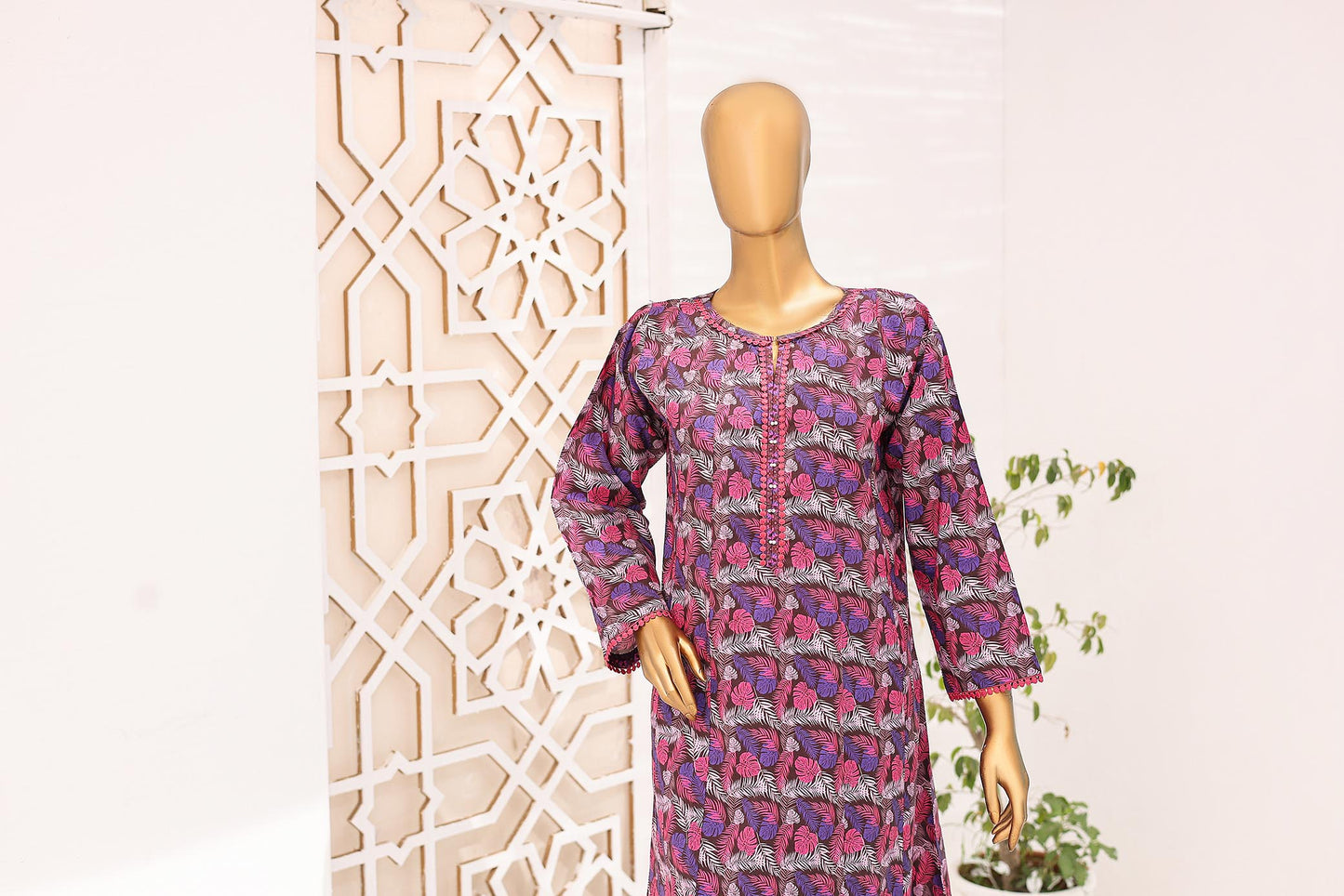 Printed Lawn Frock 2 Pc dress