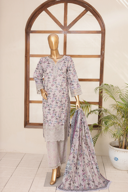 3 PC Printed Lawn Chikankari Embroidered Suit – Luxury Summer Edit