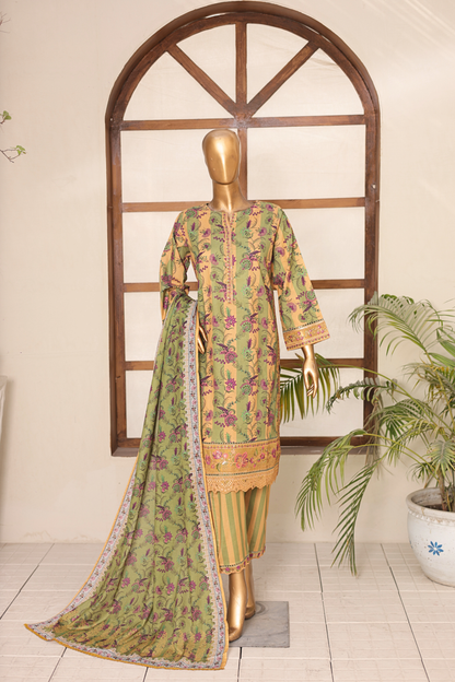 3 PC Printed Lawn Chikankari Embroidered Suit – Luxury Summer Edit