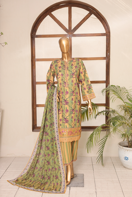 3 PC Printed Lawn Chikankari Embroidered Suit – Luxury Summer Edit