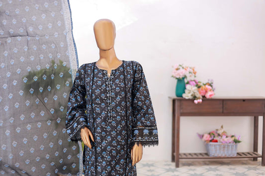 3 PC – BLACK - Festive Embroidered