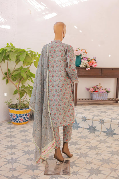 3 PC – SILVER - Festive Embroidered
