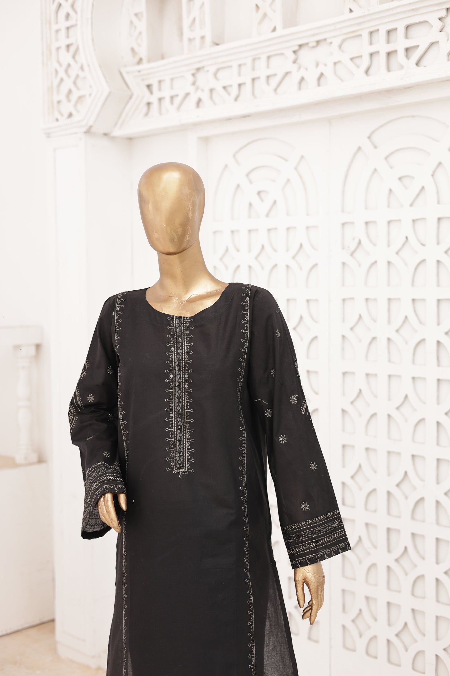 black dress design lawn Black Lawn Dress Design