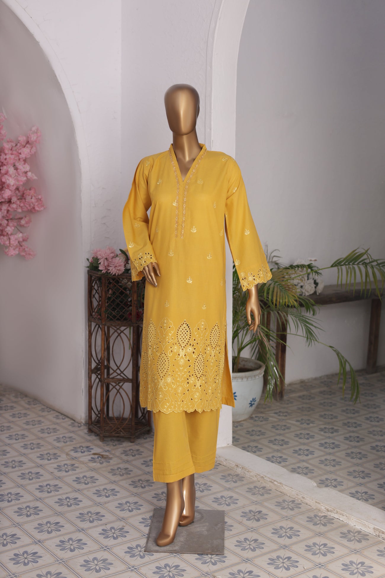 CO-ORDS-ChikanKaari_2 YELLOW