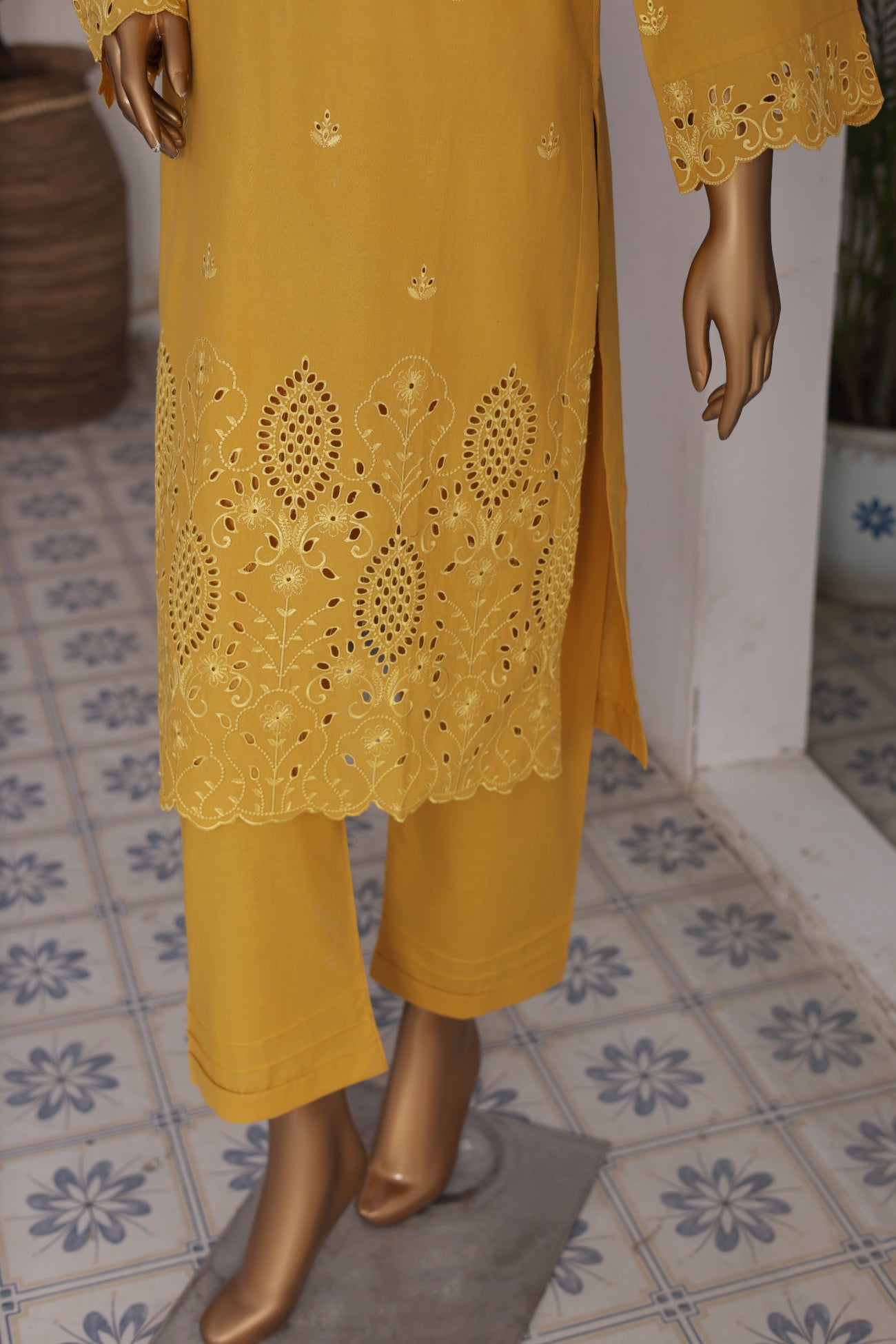 CO-ORDS-ChikanKaari_2 YELLOW