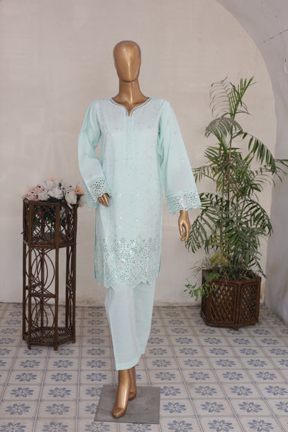 CO-ORDS - Chikan Kaari - Light Cyan