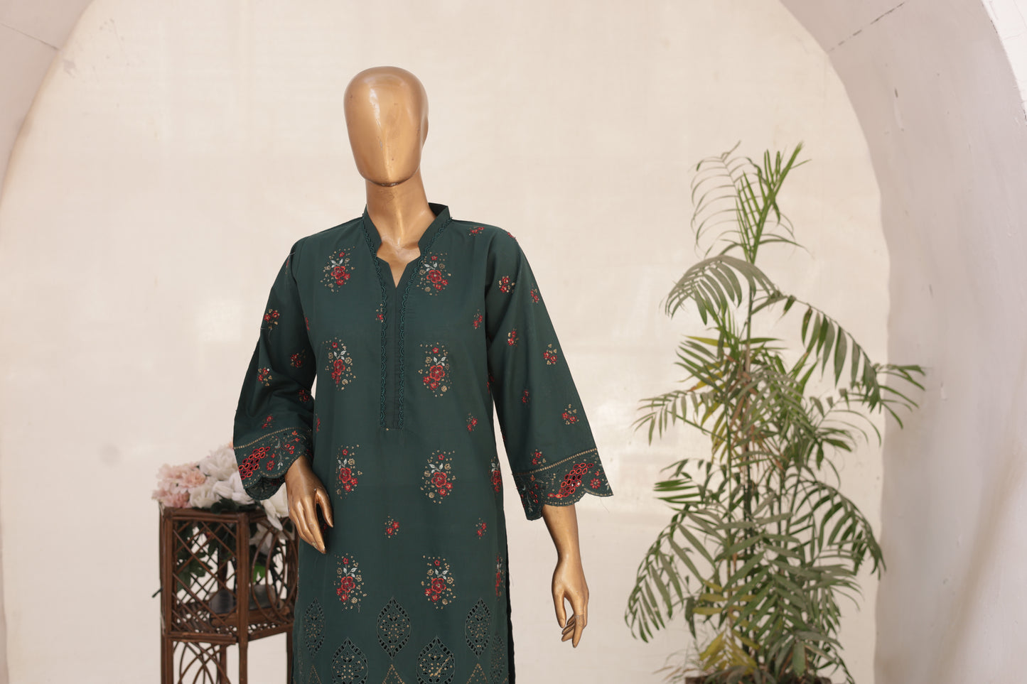 CO-ORDS - Chikan Kaari - Teal