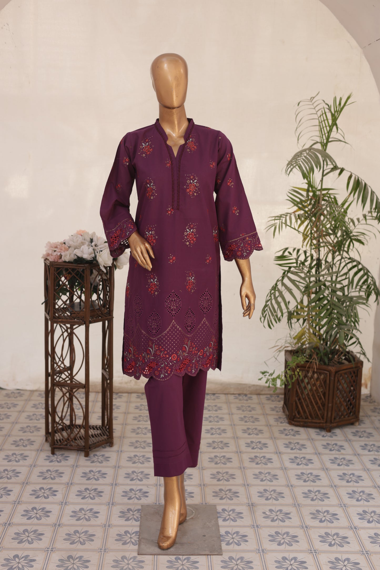 CO-ORDS - Chikan Kaari - Magenta