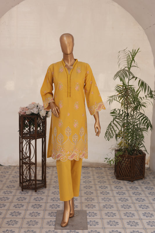 CO-ORDS - Chikan Kaari - Yellow