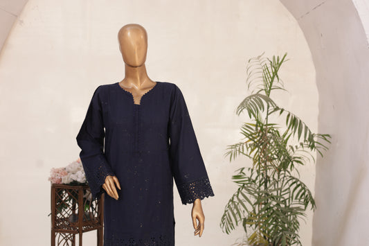 CO-ORDS - Chikan Kaari - Navy Blue