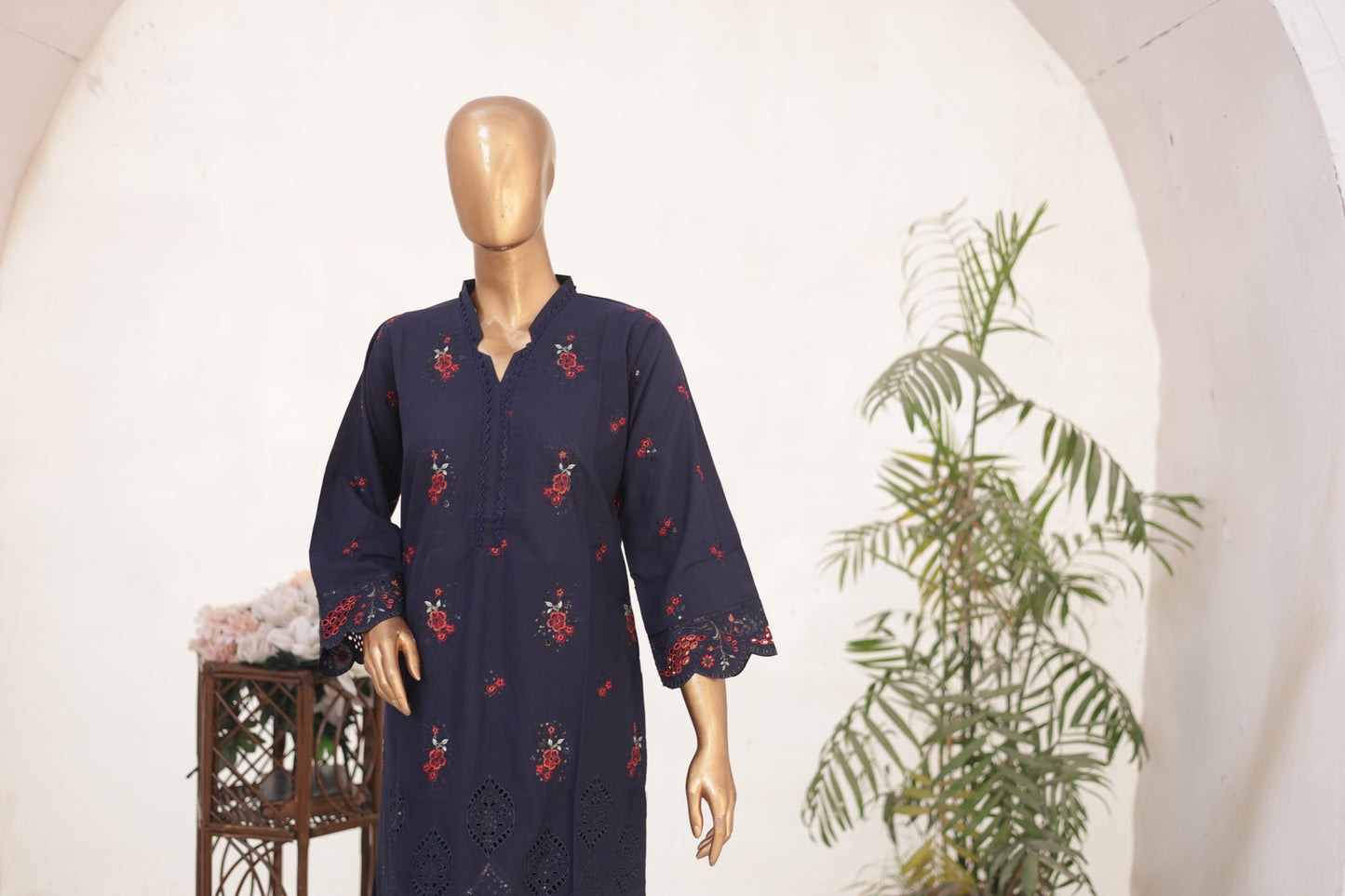 CO-ORDS - Chikan Kaari - Blue