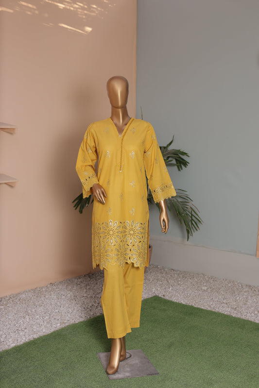 CO-ORDS - Chikan Kaari - Mustard