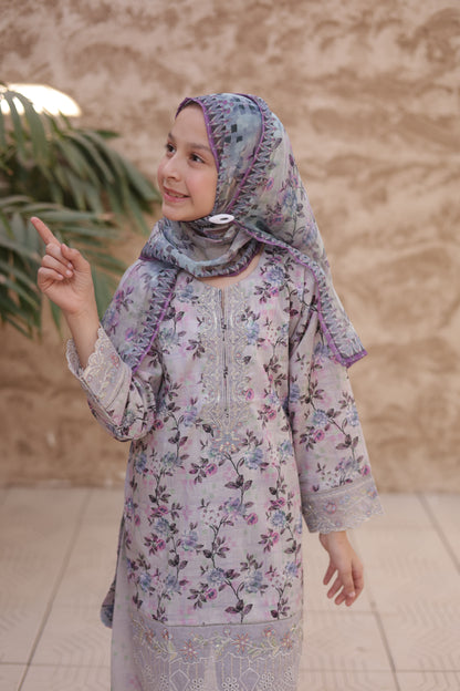 3 PC Printed Lawn Chikankari Embroidered Suit – Luxury Summer Edit