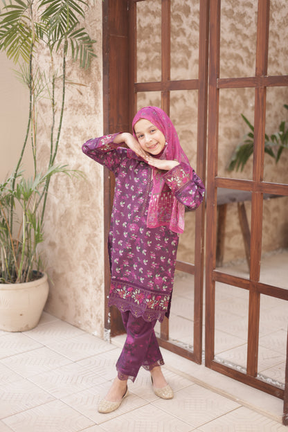 3 PC Printed Lawn Chikankari Embroidered Suit – Luxury Summer Edit