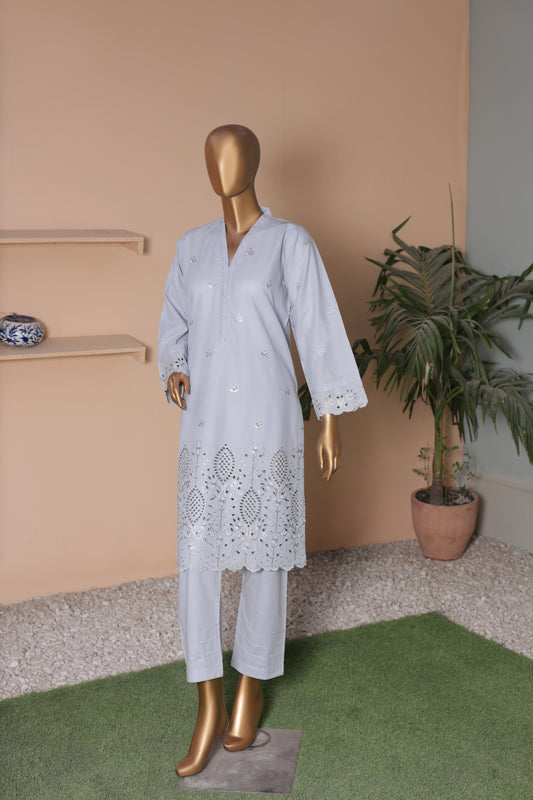 CO-ORDS - Chikan Kaari - Pistal Grey