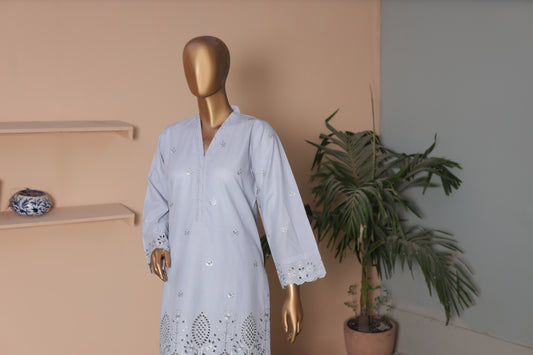 CO-ORDS - Chikan Kaari - Pistal Grey