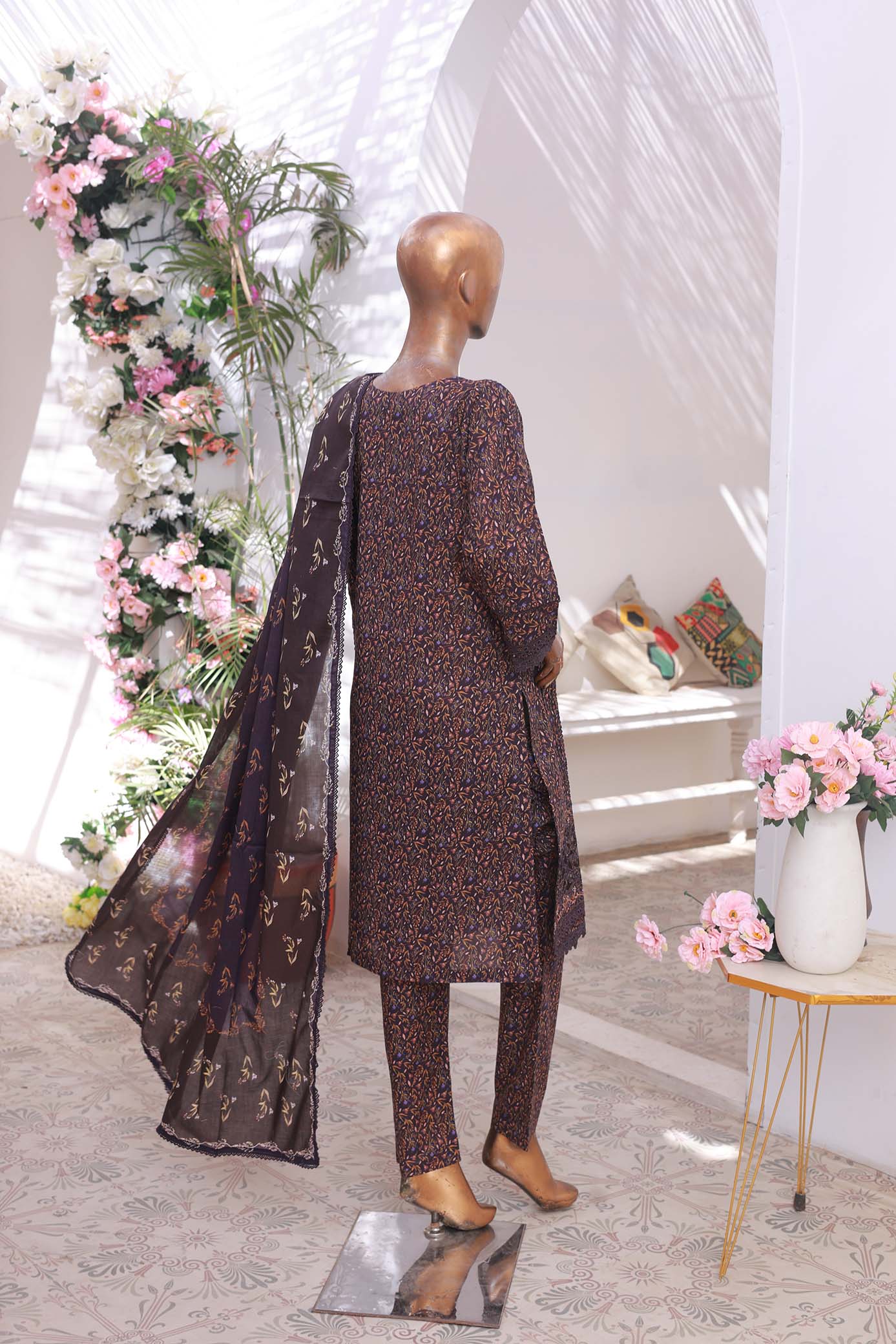 03 PC - PLUM - SHIRT - EMBROIDERED