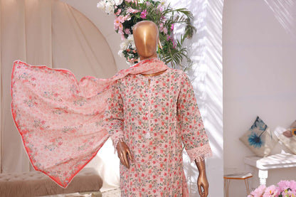 03 PC - PEACH - SHIRT - EMBROIDERED