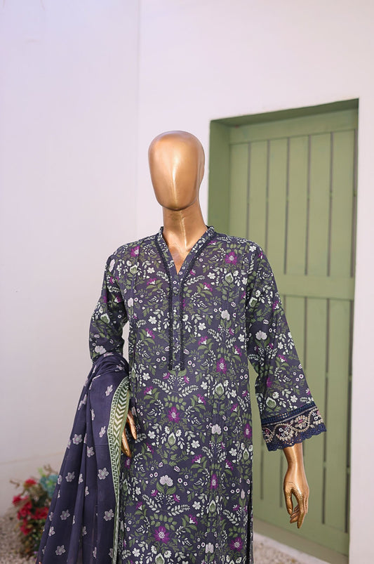 3 PC Printed Lawn Chikankari Embroidered Suit – Luxury Summer Edit