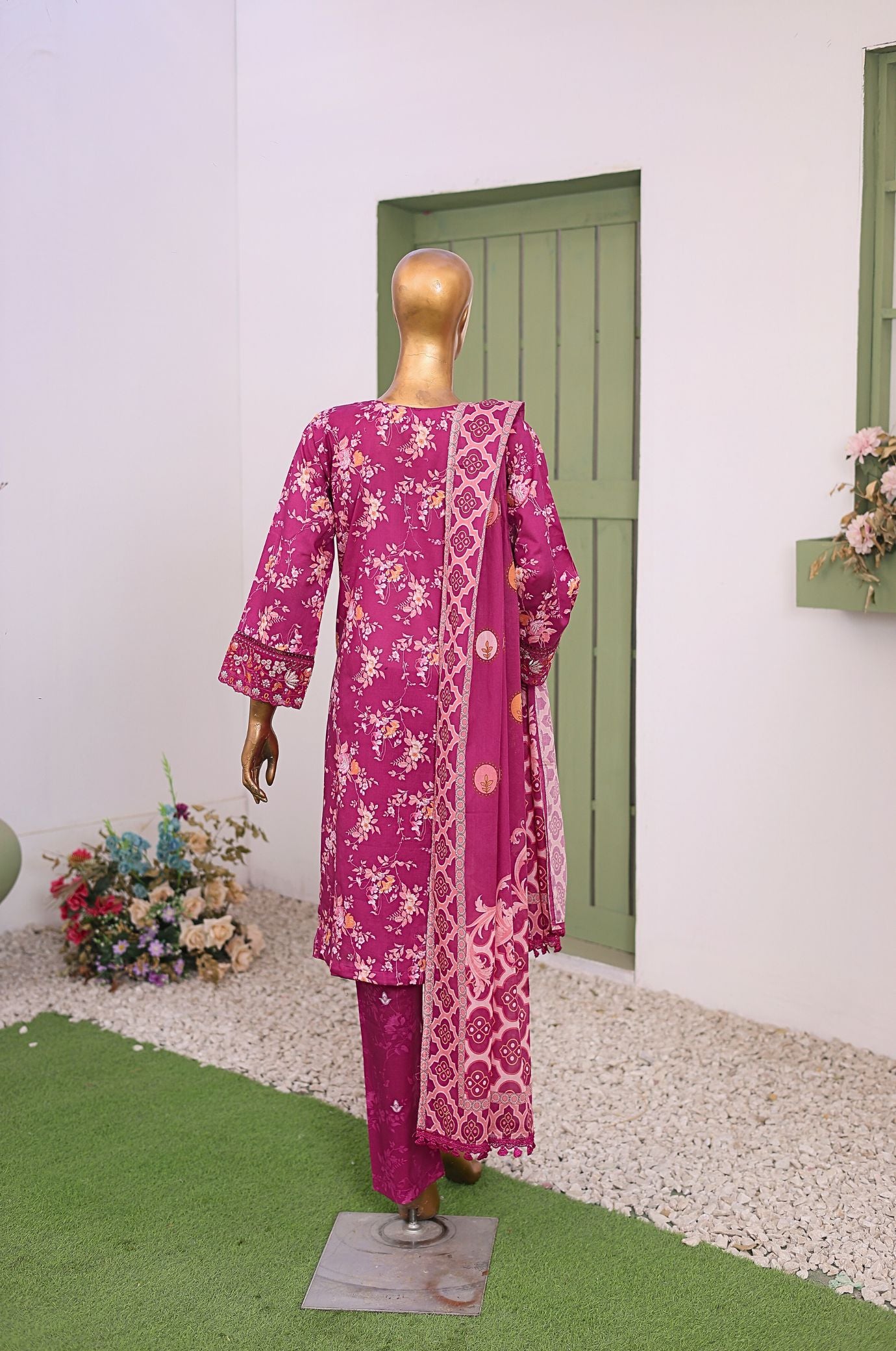 3 PC Printed Lawn Chikankari Embroidered Suit – Luxury Summer Edit