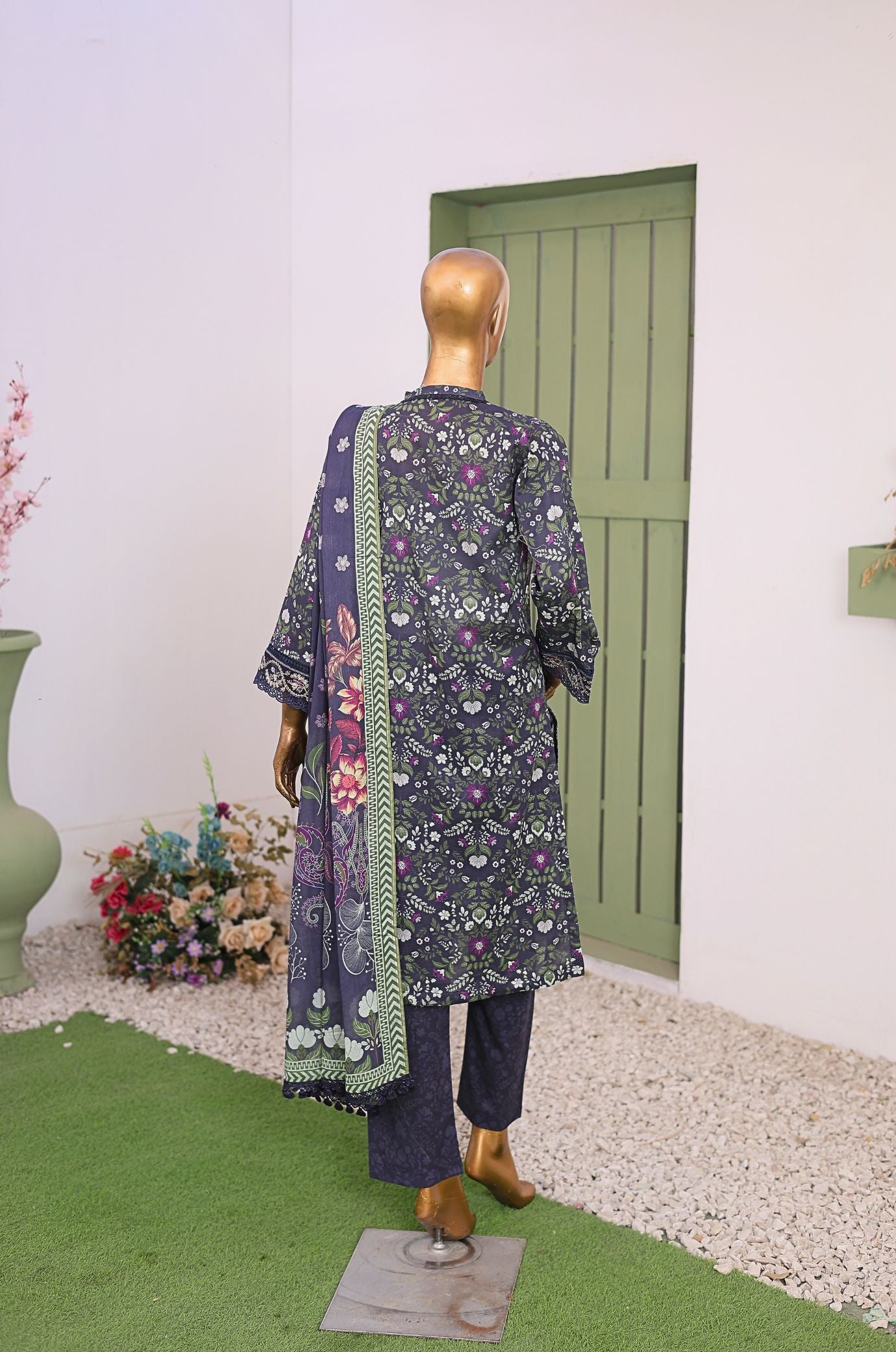 3 PC Printed Lawn Chikankari Embroidered Suit – Luxury Summer Edit