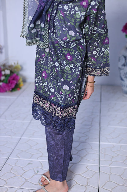 3 PC Printed Lawn Chikankari Embroidered Suit – Luxury Summer Edit