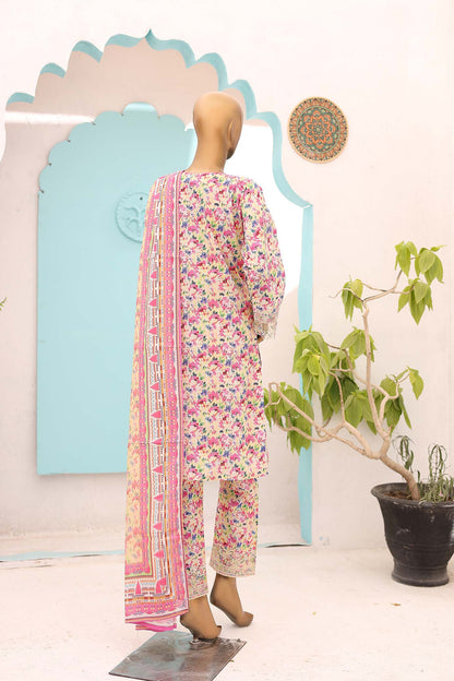 Woman  Embroidered  Cutwork Lawn Shirt kurta Dupatta  Printed Trouser