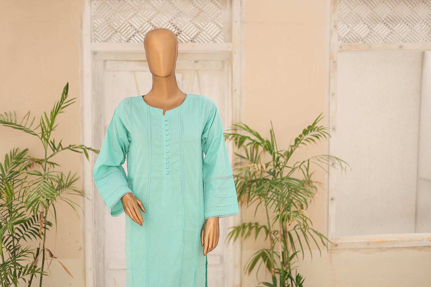 Beautiful Dyed 02 PC Cotton SUIT