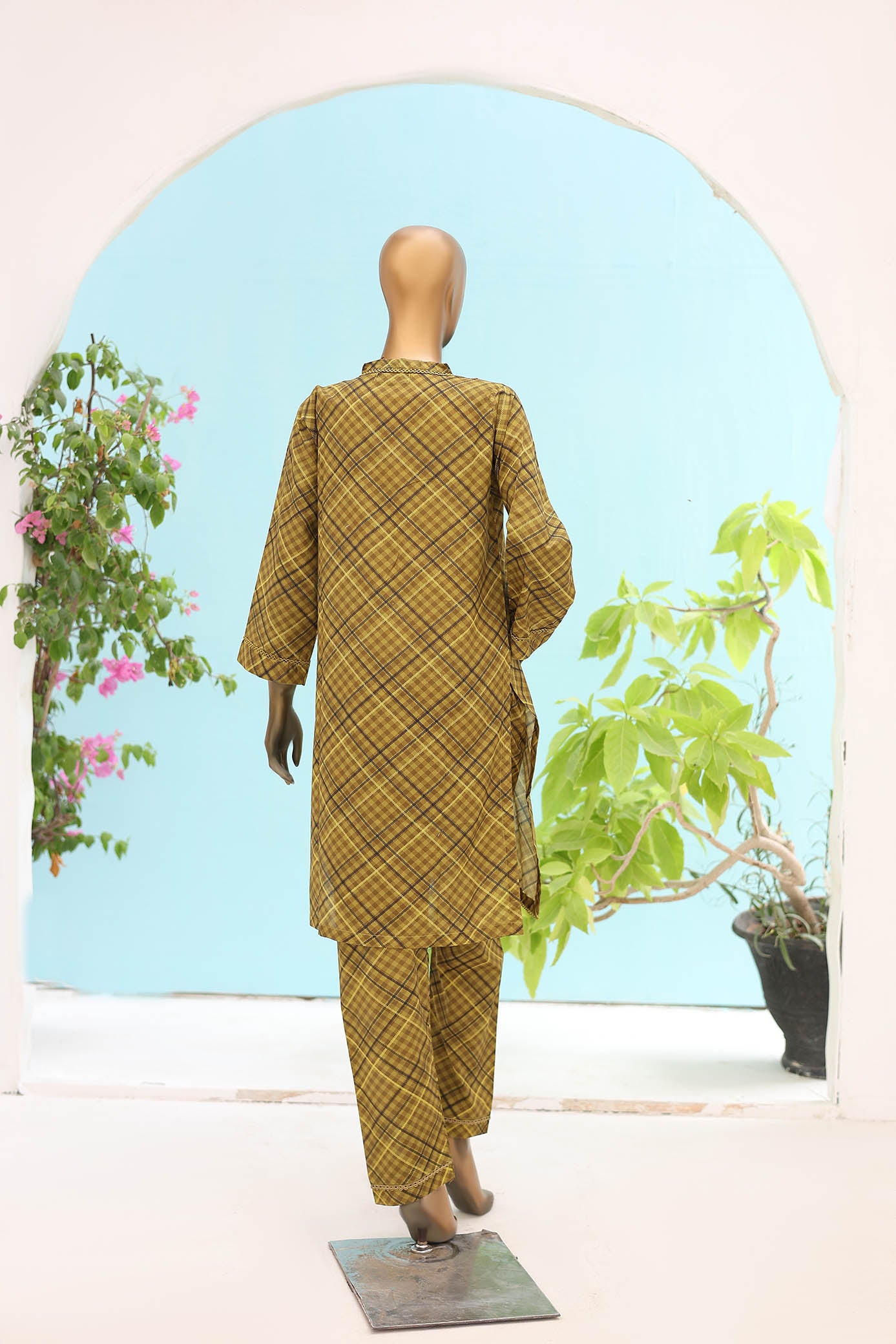 Summer Printed Cotton 2 Pc dress