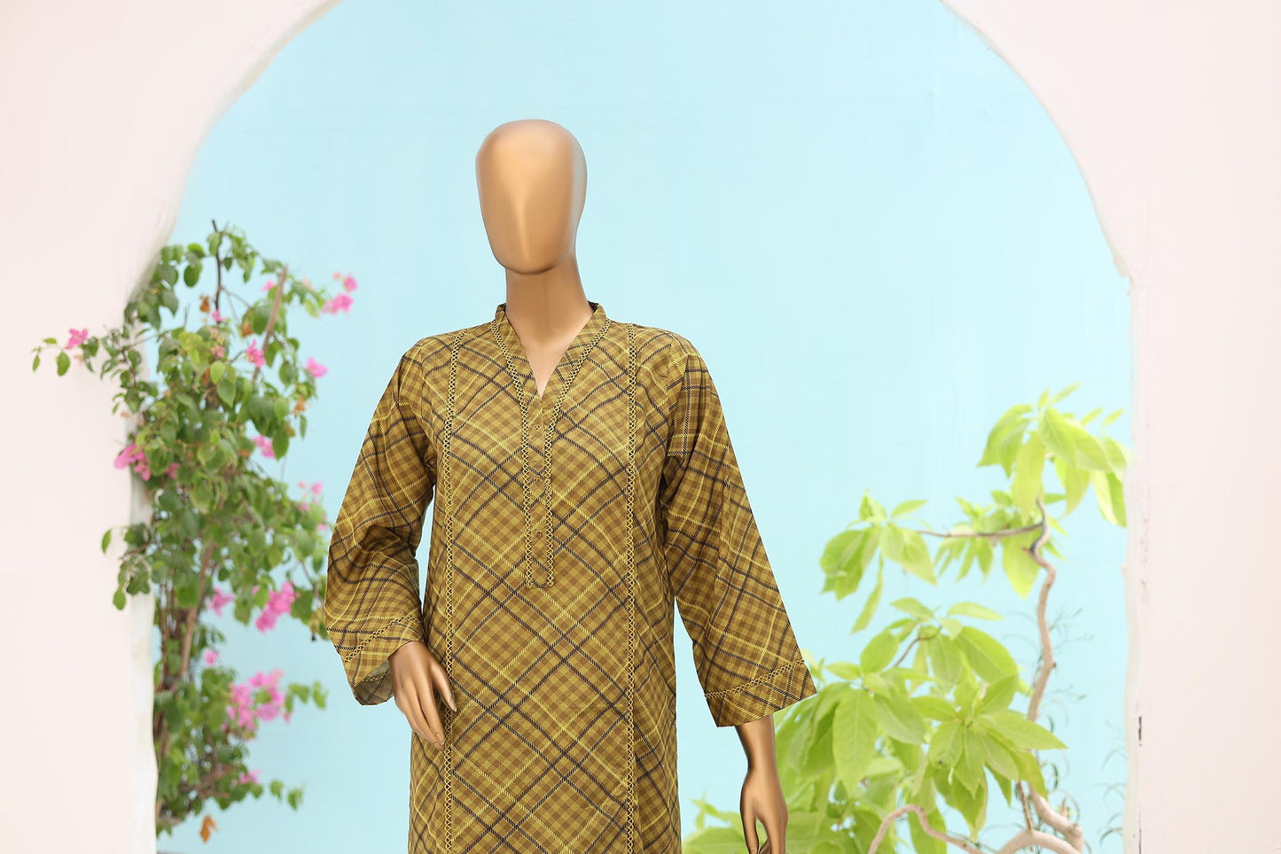 Summer Printed Cotton 2 Pc dress