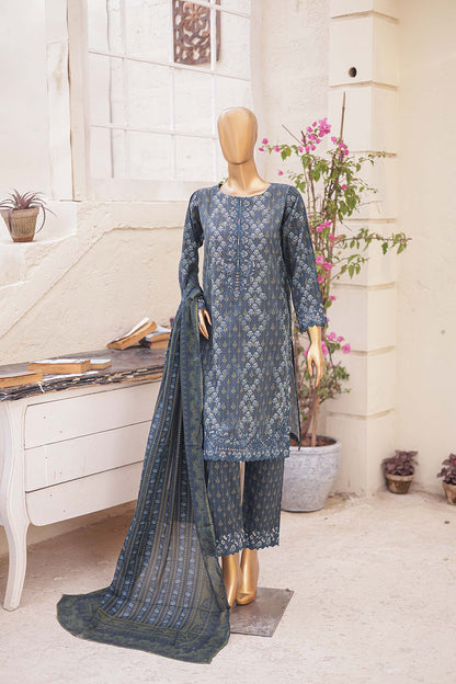 Woman Girl Oswah Shifa Embroidered Cutwork Lawn Shirt kurti Dupatta Printed Trouser